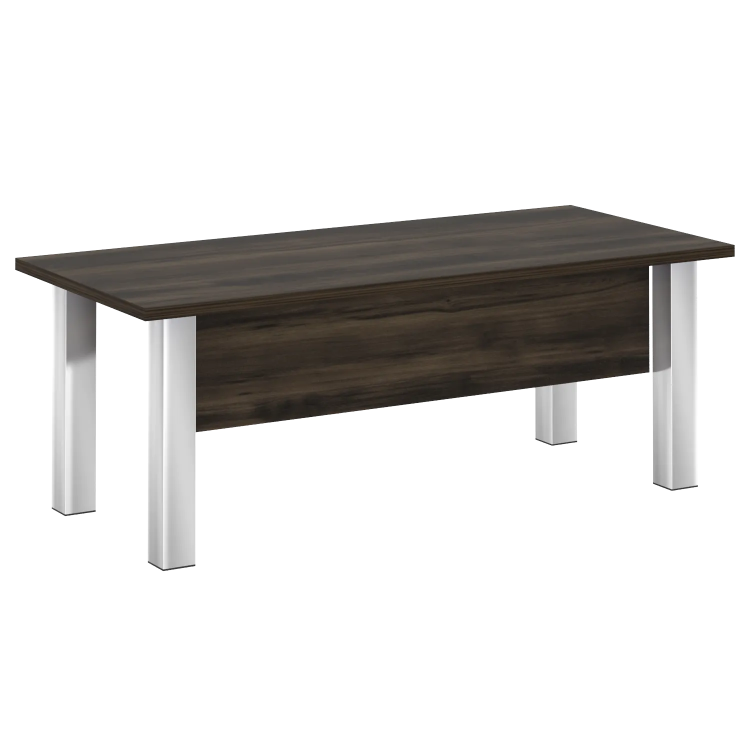 Стол руководителя (опоры - нерж.сталь) Yalta M-LT.D-20.1 дуб мали